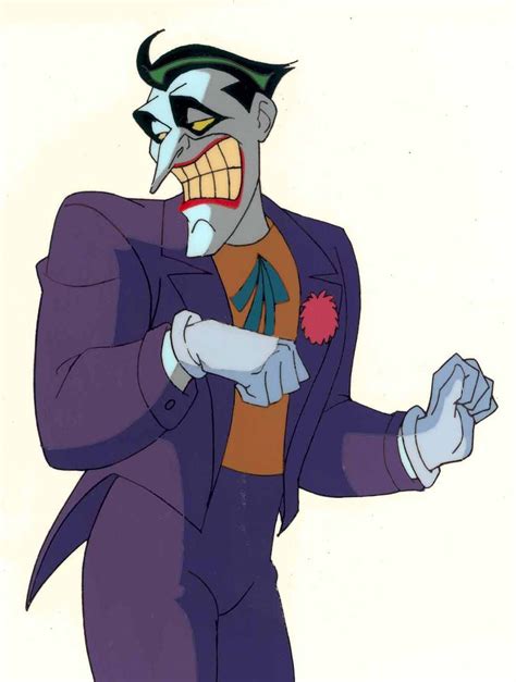 The Joker animation still from "Batman: The Animated Series", based on art by Bruce Timm Gotham ...