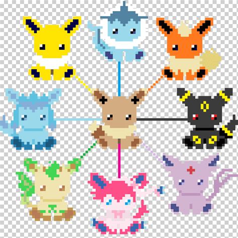 Pokemon Pixel Art Grid Eevee