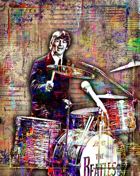 Ringo Starr Print, Ringo Starr Artwork, Ringo Starr Tribute Art, Ringo Starr Poster for the ...