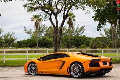 Nice Custom Exterior Goodies on Orange Lamborghini Aventador — CARiD.com Gallery