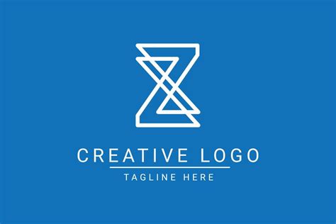 Modern creative letter Z vector logo design. Minimalist flat line logo ...