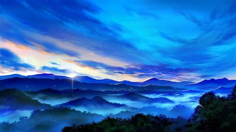 Anime Mountains Wallpapers - Top Free Anime Mountains Backgrounds ...