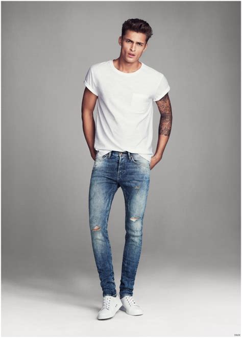 Harvey Haydon Models Super Skinny Denim Jeans for H&M Men – The Fashionisto