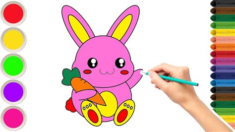 Draw and color a rabbit and listen to the story The Rabbit and The ...