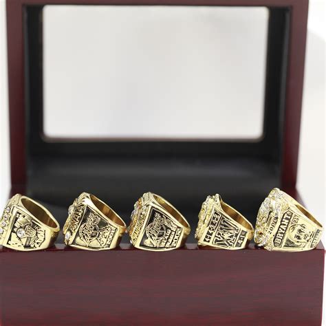 set(2000 2001 2002 2009 2010) LOS ANGELES LAKERS CHAMPIONSHIP RING gift for fans -Jack sport shop