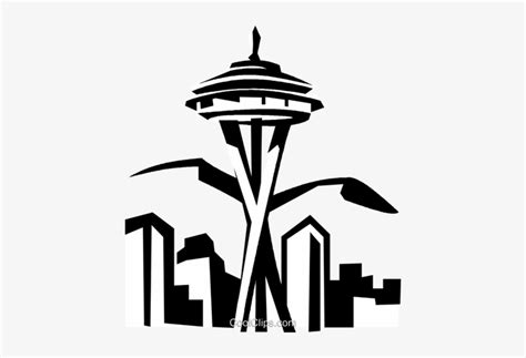 Graphic Transparent Download Seattle Space Needle Silhouette - Space ...