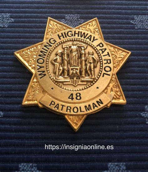 Wyoming Highway Patrol police badge | Insignias, Policía, Policiales