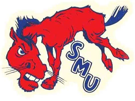 Vintage Style SMU Southern Methodist mascot University Souvenir Travel ...