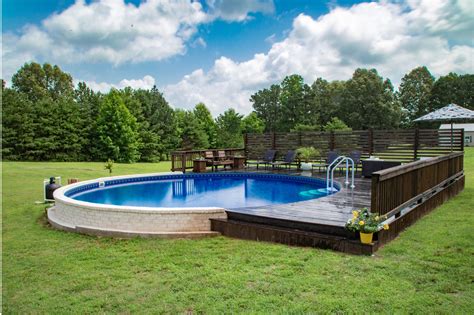 12 Semi-inground Pool Landscaping Ideas That Will Amaze You, 52% OFF