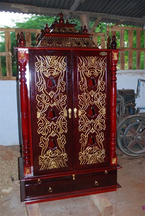 wooden furniture: pooja cabinet