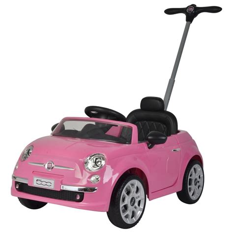 Best Ride on Cars Fiat 500 push car Pink Ride-on Female - Walmart.com ...