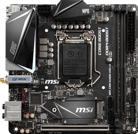 MSI MPG Z390I Gaming Edge AC - Intel Z390 Motherboard Overview: 50 ...