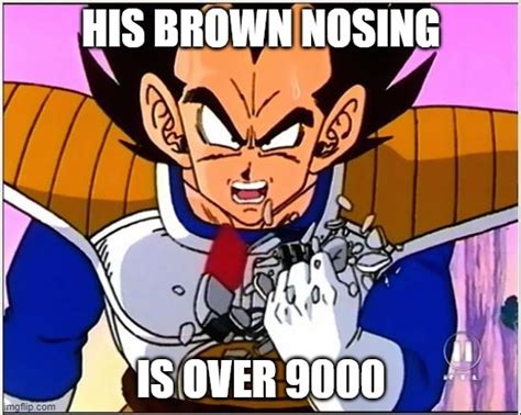 Vegeta Brown Nosing Score - Imgflip