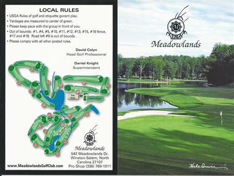 Scorecard – Meadowlands Golf