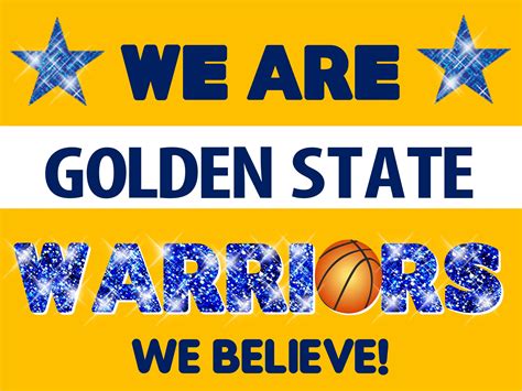 we are golden state warriors and we believe basketball is in the air ...