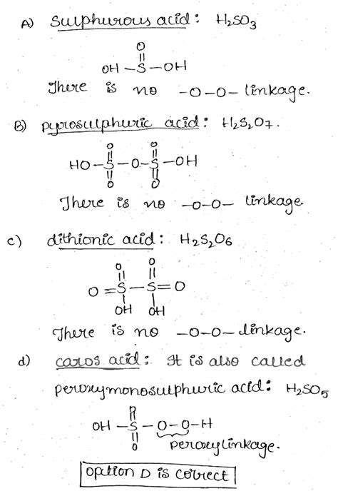 The acid which has peroxy linkage is