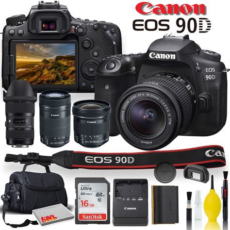 Canon EOS 90D DSLR Camera + 4 Lenses Starter Bundle 04 | eBay