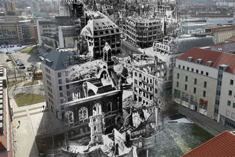 On 70th Anniversary Of Dresden Bombing, Now And Then Photos Show A City Rise From The Ashes ...