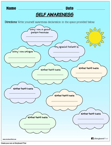 Mindfulness Worksheets — Examples & Ideas | StoryboardThat