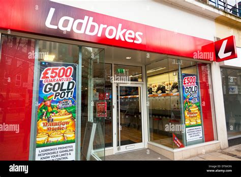 Ladbrokes betting bookie bookies shop front facade building Kingston upon Hull, East Riding ...