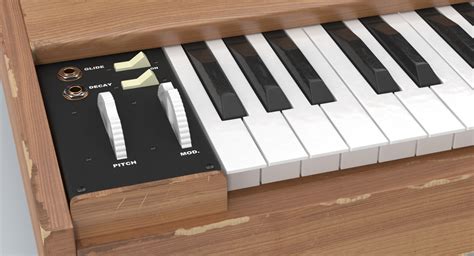 3d model of vintage synth 01