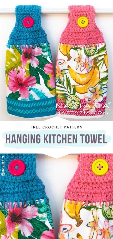 Colorful Kitchen Towels for Summer with Free Crochet Patterns | Crochet ...