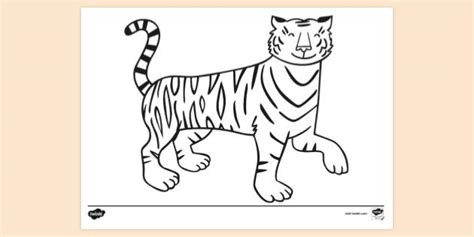 FREE! - Tiger Colouring Sheet | Colouring Sheets