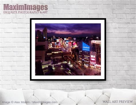 Art Print of Shibuya station aerial view Tokyo | Wall Art #MXI26344