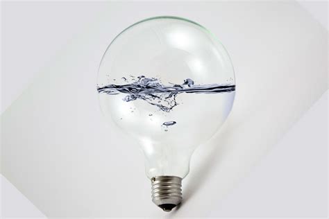 light bulb, photoshop, water 4k wallpaper - Coolwallpapers.me!