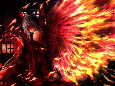 Photo Touhou Collection Gothic Fantasy Wings fujiwara no 1600x1200