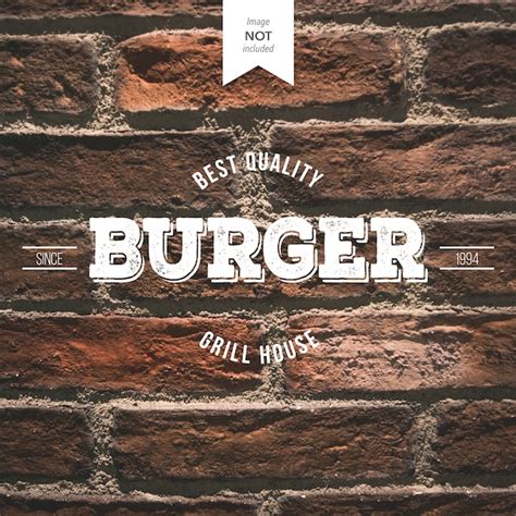 Free Vector | Retro burger logo