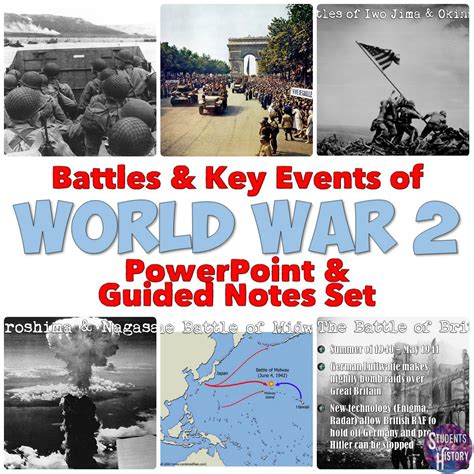 Students of History: World War 2 PowerPoint & Printable Guided Notes