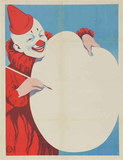 Original Vintage Poster Circus Friedlander Clown Painting German Comedy 1909 | eBay | Clown ...