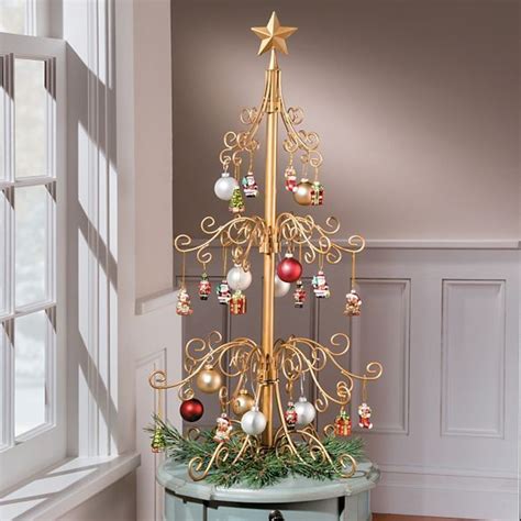 Ornament Tree - Medium 3' Scroll Tree in Black or Gold | Ornament tree ...