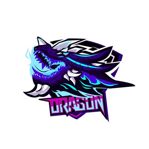 dragon head mascot logo gaming 5020130 Vector Art at Vecteezy