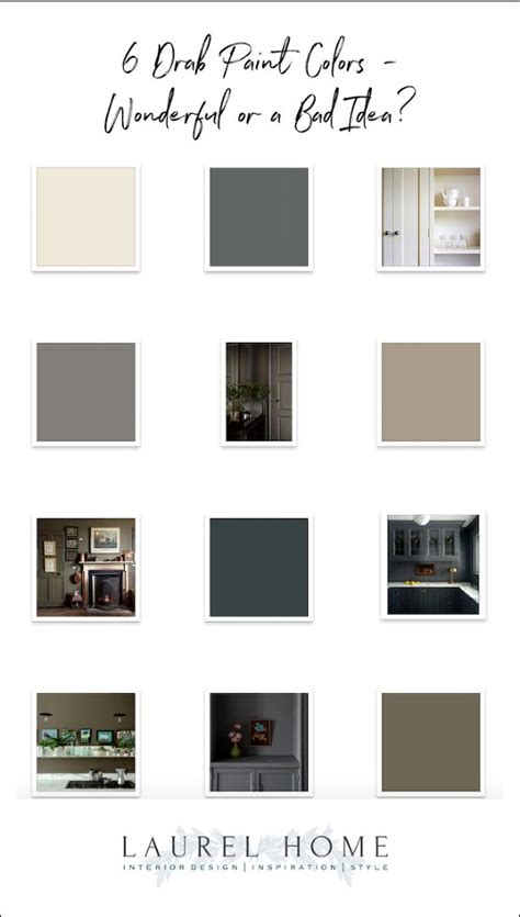 Six Drab Paint Colors - Should You Try Them? | Paint colors, Best gray paint color, Bedroom wall ...