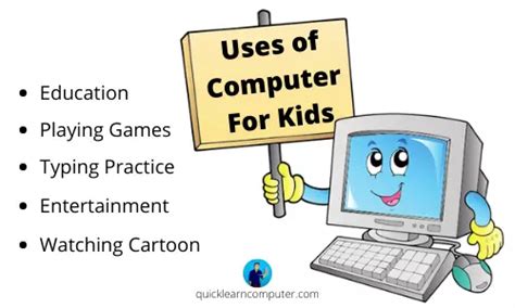 6 Uses of Computer For Kids - Quick Learn Computer