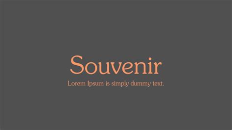 Souvenir Font Family : Download Free for Desktop & Webfont