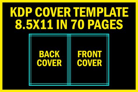 KDP Cover Template 8.5X11 in 70 Pages Graphic by POD Resources · Creative Fabrica