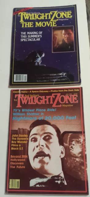 VTG TWILIGHT ZONE MAGAZINES 1983-84 Nightmare @ 20000 Feet - Shatner Lithgow £9.26 - PicClick UK