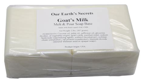 Goats Milk - 2 Lbs Melt and Pour Soap Base - Our Earth's Secrets - Walmart.com