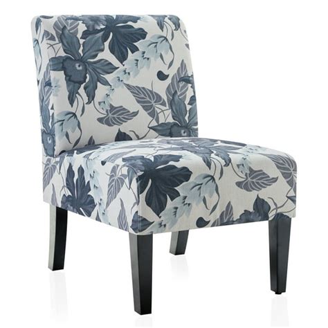 BELLEZE Armless Contemporary Upholstered Single Curved Slipper Accent Chair Living Room Bedroom ...