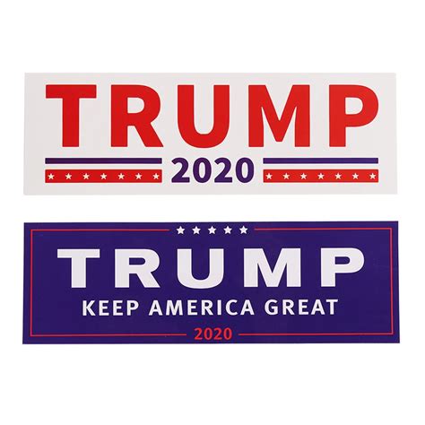 10PC/ Lot Car Bumper Stickers With Lettering Donald Trump President ...