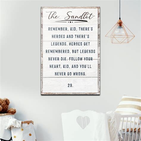 Sandlot Quote Sign Kids Bedroom Wall Décor Printable Wall - Etsy