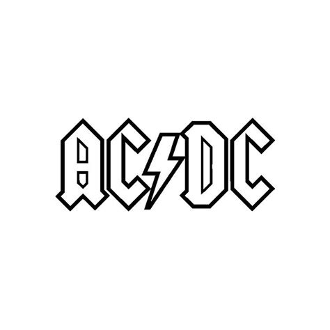 AC DC Logo Border Illustration, ACDC AC/DC Logotype Car Group ...