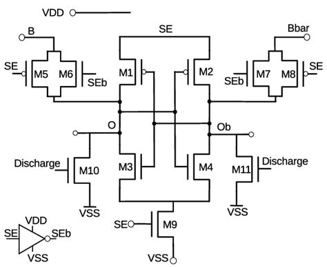 Schematic diagram of the proposed sense amplifier design for memristor ...