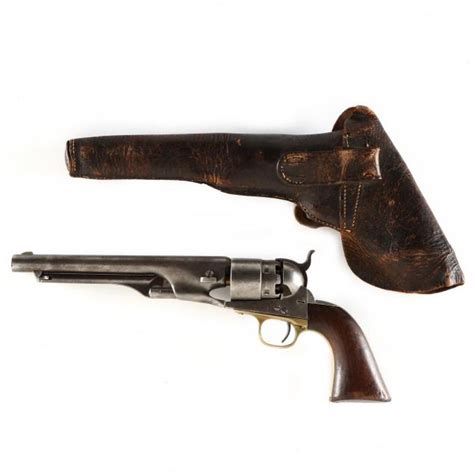 Colt Model 1860 Army Revolver With Holster (Lot 4098 - Single-Owner Collection of Historical ...