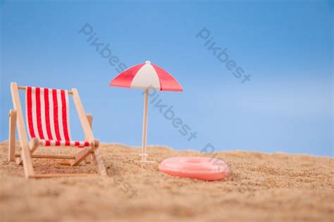 Beach Chair Umbrella Summer Theme Wallpaper Lounge Umbrellas | PSD Free ...