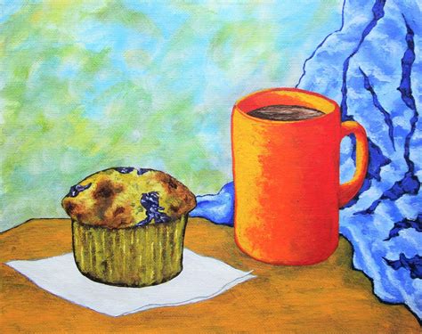 Morning Cup of Coffee ORIGINAL ACRYLIC PAINTING 8 X - Etsy