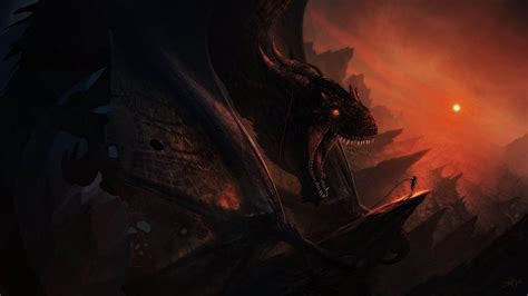 Black dragon artwork, artwork, dragon, dark fantasy, fantasy art HD ...